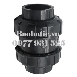 Van 1 chiều 2 đầu rắc co UPVC Dn40